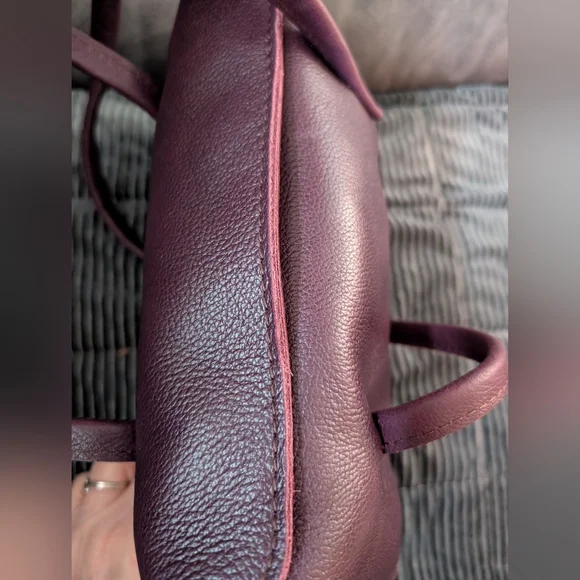 Portland Leather Amelie Shoulder Bag in Plum Brand New - Picture 4 of 8